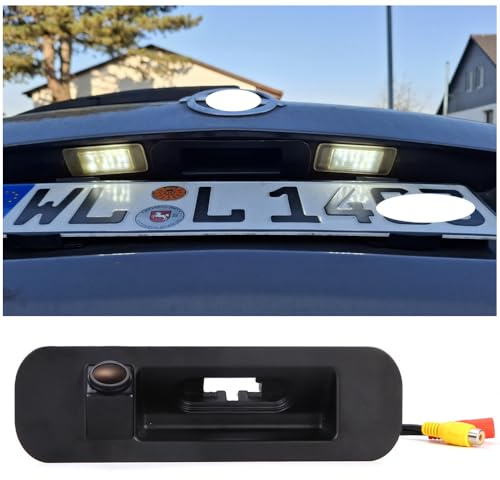 HD 720p Heckklappe Kofferraum Griff Rückfahrkamera Rückansicht Kamera für Opel Astra J Caravan Kasten Kombi Stufenheck P10 GTC Opel Insignia B Sports Tourer Z18 Zafira Tourer C Van P12