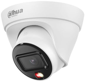 Dahua Cámara Seguridad Exterior Domo IP 4MP Visión Nocturna Color Starlight Antivandalico Detección Inteligente de Personas y Vehículos IP67 Impermeable