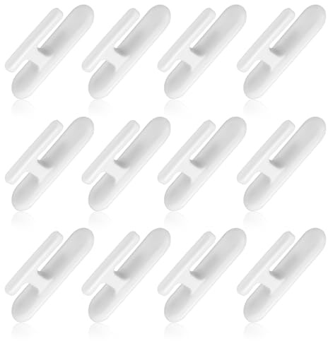 12 PCS Blind Cord Holder Twister, Blind String Holder with Self-Adhesive Stickers, Window Curtain String Holders Hanging Hooks for Fixing Blinds Cord, Curtain