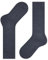 FALKE Unisex Kinder Kniestrümpfe Family K KH Baumwolle lang einfarbig 1 Paar, Blau (Navy Blue Melange 6490), 19-22