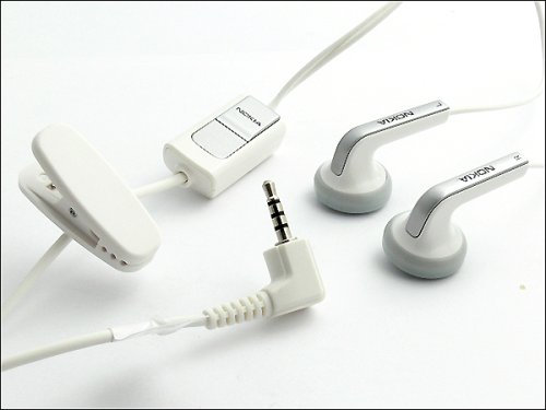 Original Nokia HS 47 Stereo Headset Bianco (Cuffie) per Nokia 6555