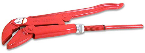 VBW 87951015 Eckrohrzange 45° Rot Silber 1,5