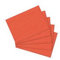 500 Karteikarten in A7 orange liniert von Herlitz [Sparpaket]