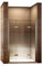 i-flair Doppelfalttür Verstellbereich von 72-76 cm Höhe: 195 cm Duschabtrennung aus 6 mm durchsichtigem ESG Sicherheitsglas mit Nanobeschichtung