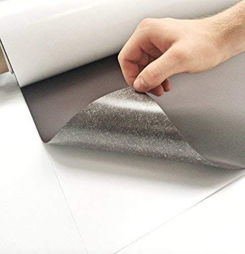 Eisenfolie - Ferrofolie 620mm x 1000mm x 0,4mm selbstklebend - Haftgrund für Magnete - Magnetfolie