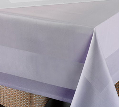 Tischwäsche Damast, Gastronomie Tischdecken, Stoffservietten, weiß mit Atlaskante (140x200)