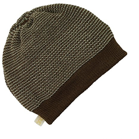 Disana Beanie aus kbT-Merino-Schurwolle für Baby und Kinder (3=50-54 cm, Haselnuss-melange)