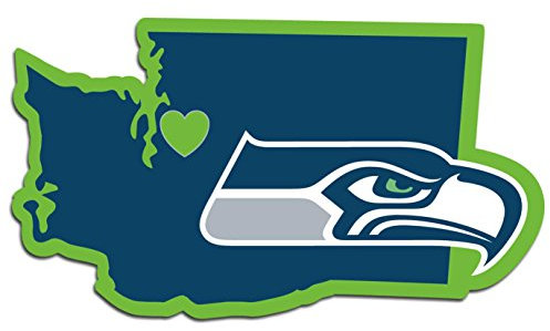 Siskiyou Sports Fan Shop Seattle Seahawks Home State Aufkleber One Size Team Color