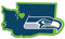 Siskiyou Sports Fan Shop Seattle Seahawks Home State Aufkleber One Size Team Color