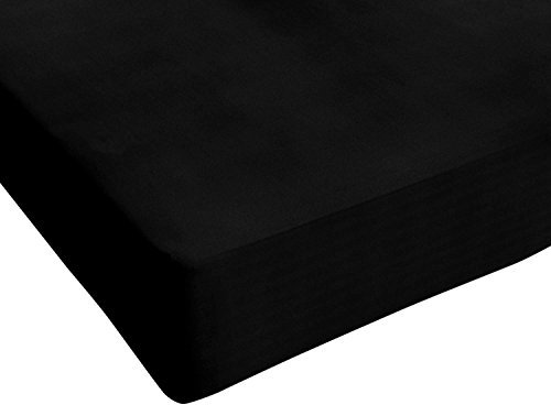 Max color Betttuch 25cm Ecke, Schwarz, Einzelne