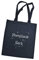 Jutebeutel Bedruckt mit Spruch/Jute Beutel mit Design Feenstaub Sack/Stoffbeutel/Einkaufbeutel/Henkeltasche mit Langen Henkeln und Statement von 3 Elfen - schwarz