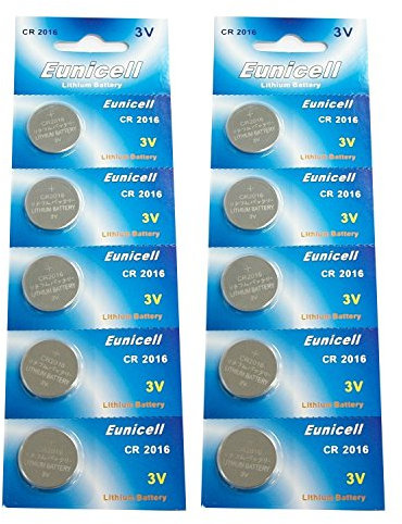10 X CR2016 DL2016 5000LC CR 2016 3V Lithium Key Fob Watch Batteries