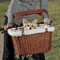 Petsafe Solvit Fahrradkorb aus Weidengeflecht für Hunde und Katzen, stilvolles wetterbeständiges Weidenmaterial, abnehmbarer Sonnenschutz, am besten für Haustiere bis zu 5,9 kg