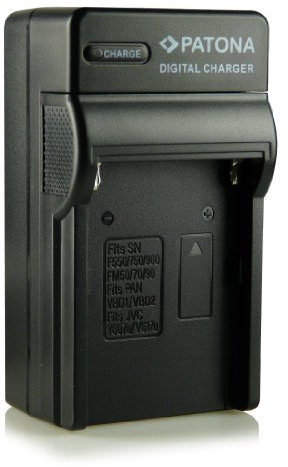 PATONA 3en1 Chargeur pour NP-FM500H NP-F970 NP-F980 NP-F960 NP-F950 NP-F930 NP-F750 NP-F550 NP-FM30 NP-FM50 NP-FM70 NP-FM90 NP-QM51 NP-QM71 NP-QM91D Batteries