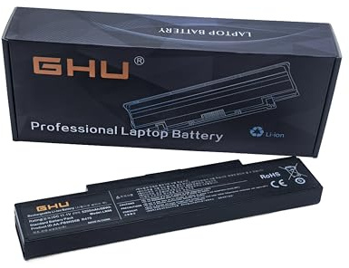 GHU Batterie AA-PB9NC6B Compatible with Samsung NP-RV508 Nt-Rv508 P210 Q210 R40 R408 R410 R45 R430 R460 Schwarz