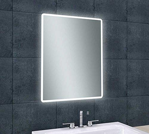 The Bath People Garrow Bathroom Mirror | LED Low Energy Bulbs | Bluetooth Speakers | Landscape or Portrait | Shavers Socket | Demister Pad | 600m x 800mm