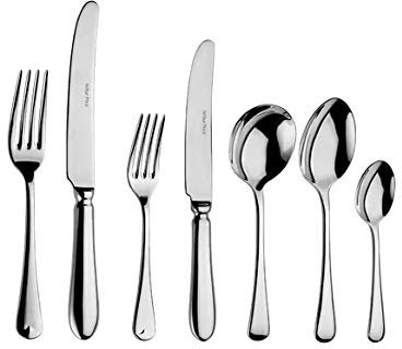 Arthur Price Every Day Old English 58 Piece 8 Person Cutlery Canteen, Stainless Steel, 53.4 x 31.6 x 6.86 cm