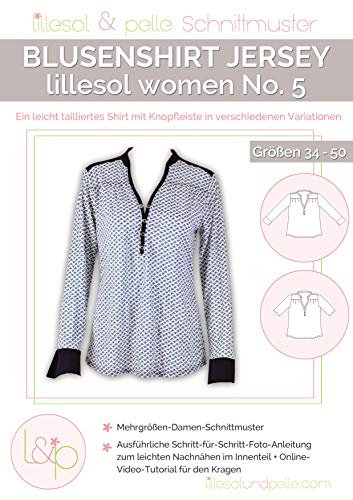 Lillesol & Pelle Schnittmuster women No5 Blusenshirt Jersey Papierschnittmuster