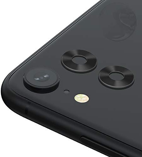 Uniwit - Protezione per obiettivo della fotocamera per iPhone XR, confezione da 2, in lega di alluminio di alta qualità, colore: nero