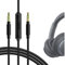 GEEKRIA QuickFit Audio Kabel Kompatibel mit COWIN E7, E8, E7 PRO, Anker Soundcore Life Q35 Kopfhörer, 3.5mm AUX Ersatz-Stereokabel für Kopfhörer mit Inline-Mikrofon und Lautstärkeregler (1.2m)
