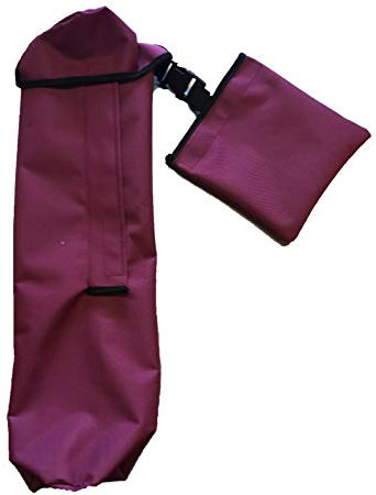 NuHorizons Oxygen Bottle Carrier - Oxygen Cylinder Holder - Daily Mobility Aids - Wheelchair Bag (Maroon)