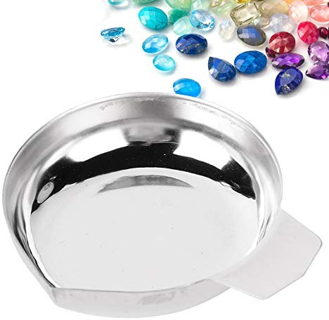 Jewelry Diamond Waagenschale, Elektronische Waage Diamond Waage Pan, Digitalwaage Pfanne aus Edelstahl für Schmuckdiamant