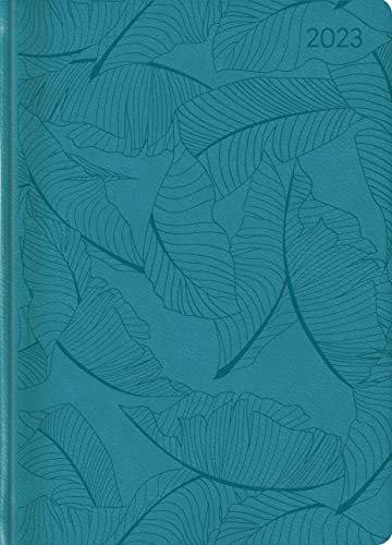 Ladytimer Grande Deluxe Turquoise 2023 - Taschen-Kalender A5 (15x21 cm) - Tucson Einband - mit Motivprägung - Weekly - 128 Seiten - Alpha Edition