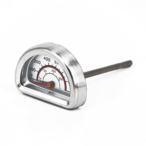 FUBESK Grill- / Holzkohlegrill, Temperaturanzeige, Ersatz-Edelstahl-Grillthermometer, Wärmeanzeige für Fleisch, Kochen, Schwein, Lamm, Rindfleisch