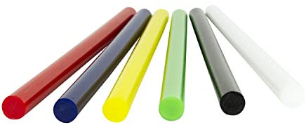 Klebepistole mit Heißklebesticks Kleber Bunt 12 Stk. 8 mm