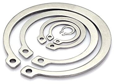2 pezzi 100 mm, anelli elastici esterni con clip a C per albero di fissaggio in acciaio inossidabile 304