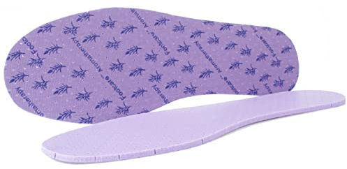 Anti Odour Shoe Insoles Fresh Scented Soft Comfort Breathable Shoe Inserts (Lavender, Size 9 UK / 43 EU)