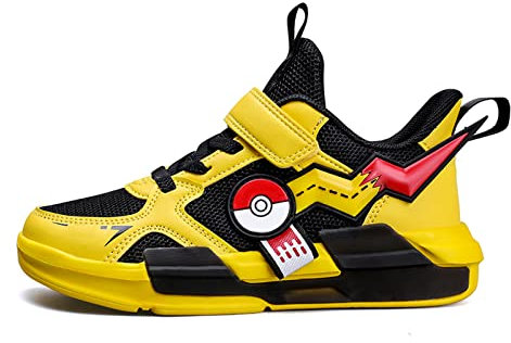 ACosySch Kinder Leicht Turnschuhe Laufschuhe Atmungsaktiv Komfortabel Sportschuhe für Jungen Mädchen Outdoor Fitnessschuhe Klett Sneakers Hallenschuhe 28-39EU
