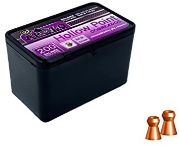 Apolo Diabolos & Stahlrundkugeln: Premium Munition Kal. 4,5mm & 5,5mm für Luftgewehr, Luftpistole, CO2-Waffen - inklusive ausgefallener Modelle (5,5mm / .22, Hollow Point verkupfert - 200 STK.)