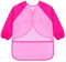 KIMMAX Bastelschürze kinder, Malschürze Malerkittel mit Ärmeln für Kinder von 7 bis 12 Jahren für Schule Kunst Malerei,Kochen,Rosa (L,125-145 cm)