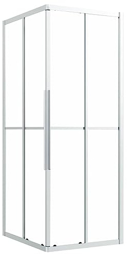 vidaXL Duschkabine Dusche Duschwand Duschabtrennung Duschtür Eckeinstieg Eckdusche Schwingtür Schiebetür Badezimmer ESG Matt 90x70x180 cm