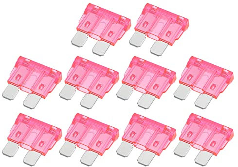 A ABSOPRO 10uds Hoja Estilo Fusibles 4A Hoja Estilo Fusibles para Coche Barco Rosa