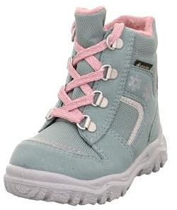 superfit Husky, Stivali da neve Bambine e ragazze, Verde Chiaro Rosa 7500, 29 EU Stretta