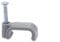 4mm T&E (12mm) Cable Clips, Grey, 100 Pack By Reulin