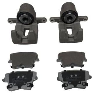 2 x Rear Brake Caliper & Brake Pads Compatible with Chrysler 300C 2005-2015 BRK/300C/021A