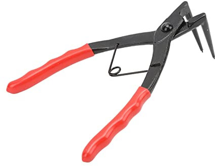 VOBor Pince à Bec Long Coudé à 90° En Acier Inoxydable Pour Anneau à Pression Cylindrique Universelle Pour Voiture, Camion, Moto