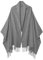 PFLife Damen Kaschmir Schal Schultertuch Deckenschal aus weichem Kaschmir mit Fransen Winter Schal, 80'' * 27'' (200 x 70 cm) (grau)