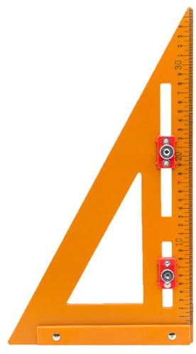 Saker-Positionierungsdreieck-Lineal, 2-in-1-Dreieck-Lineal, Winkelmesser, Markierungslineal für Ingenieur, Dreieckslineal, Messung, Lochpositionierung, Präzisionsmarkierungslineal