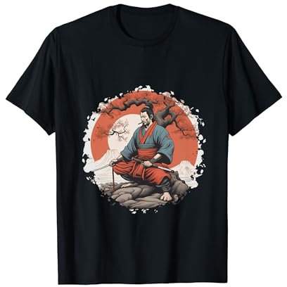 Samurai Albero della Vita Guerriero Costume Giapponese Fighter Outfit Maglietta