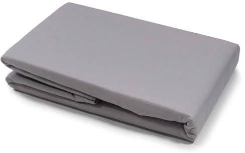 Microfaser Bettlaken Haustuch ohne Gummizug Betttuch Pension Reise Tischdecke (Grau, 220x240 cm)