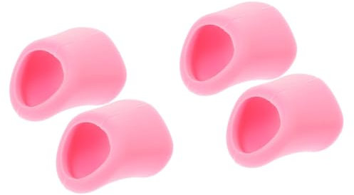 4 Pcs Pink Silicone Teapot Spout Covers - Heat Insulation Anti-Slip Drip-Proof Protectors for Home Kitchen Use