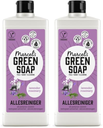 Marcel's Green Soap - Allzweckreiniger Lavendel & Rosmarin - Oberflächenreiniger - 100% Umweltfreundlich - 100% Vegan - 97% Biologisch abbaubar - 750 ml (Packung mit 2)