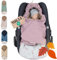 ULLENBOOM Einschlagdecke Babyschale, 100% OEKO-TEX Materialien, Märchenwald (Made in EU) - Babydecke für Kindersitz oder Kinderwagen, kuschelige Decke für Babys, Ideal für Herbst und Winter