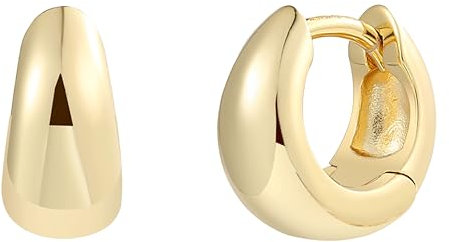 XENOX® Dome Mini Creolen - Damen Ohrringe aus hochwertigem 925/- Sterlingsilber | XS10370G