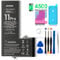 EFaith Akku für iPhone11 Pro 4500mAh Ersatzakku Hohe Kapazität 0 Zyklen mit Professionelle Reparatur-Werkzeugsets und Kleber für Modell A2160 A2215 A2217 (für iPhone 11 Pro)