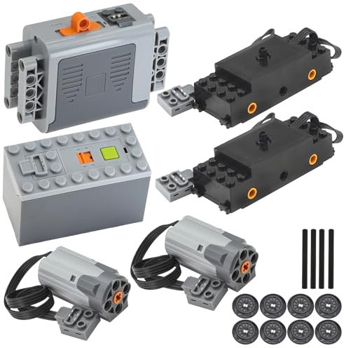 Zylopa 6pcsTechnic-Motor Battery-Box Set Train-Motor PowerFunction Kit Technic-Parts